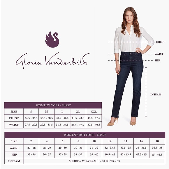 Women’s Gloria Vanderbilt ‘Alana’ Straight Leg Jeans - Dark Blue Jean - Plus - Picture 14 of 14